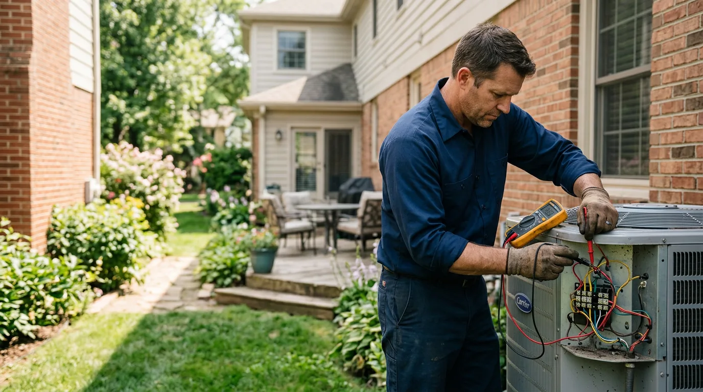 HVAC technician working near South Pasadena, CA